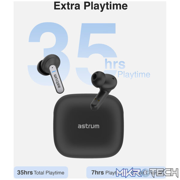 ET360 True Wireless Bluetooth Earbuds - Black - Image 5